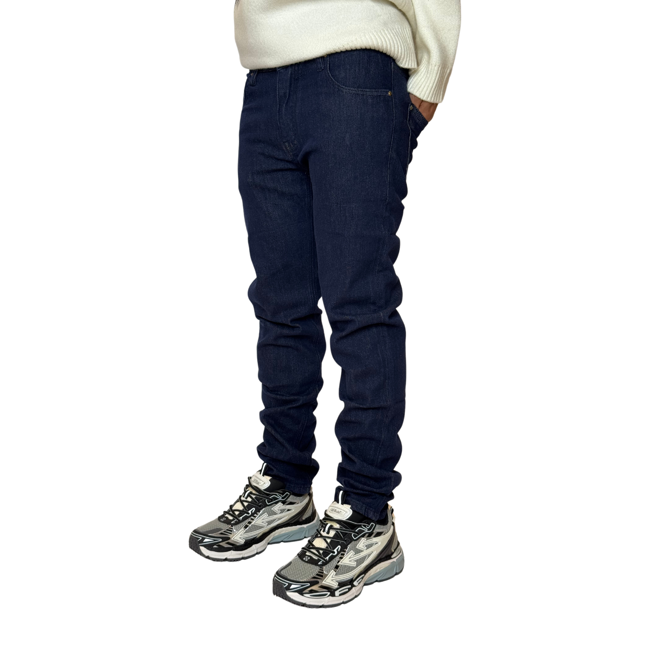 بنطلون جينز خام ال فى